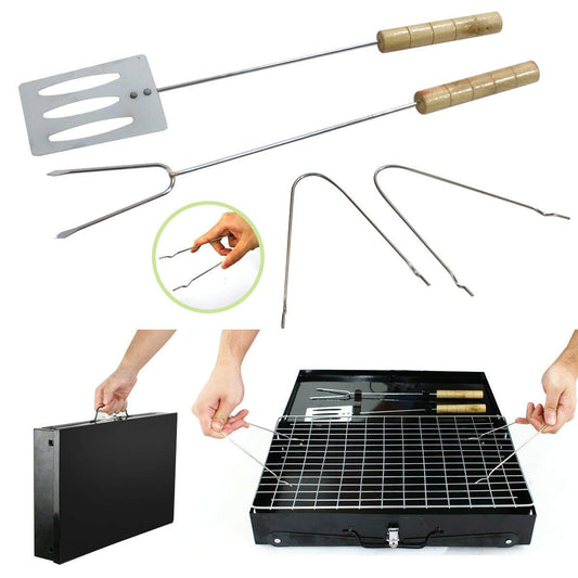 Portable Briefcase BBQ Grill