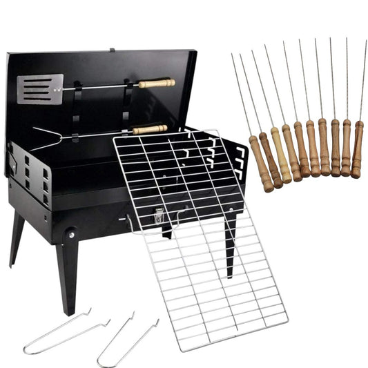 Portable Briefcase BBQ Grill